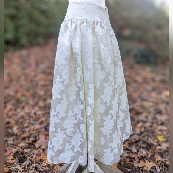 VINTAGE Jessica McClintock Brocade and Crinoline Skirt 80s - Picture 4 of 12